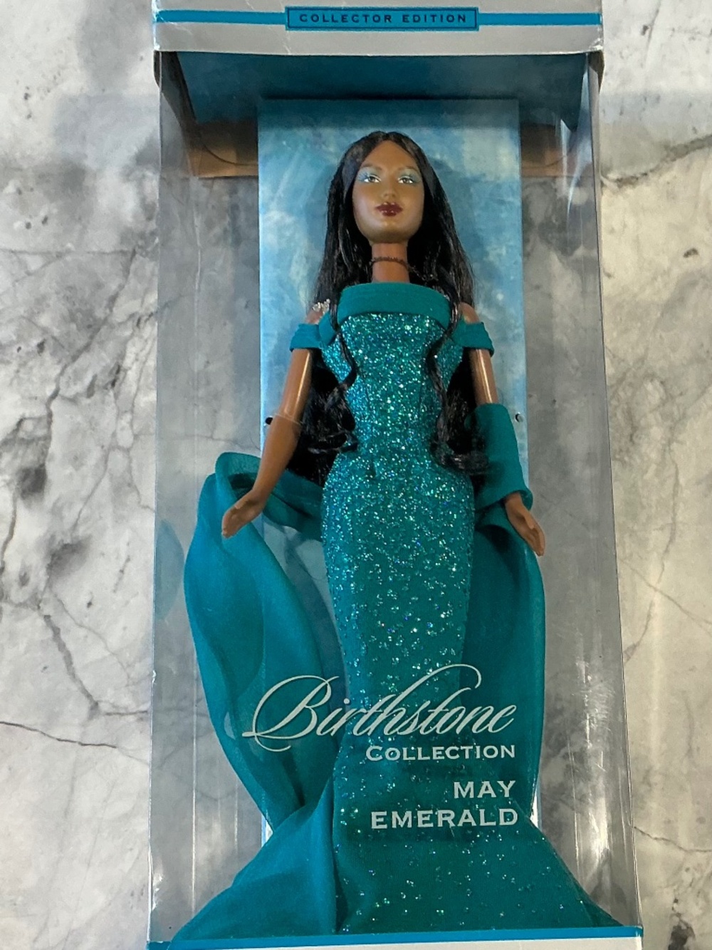Emerald Birthstone African American May Barbie Doll